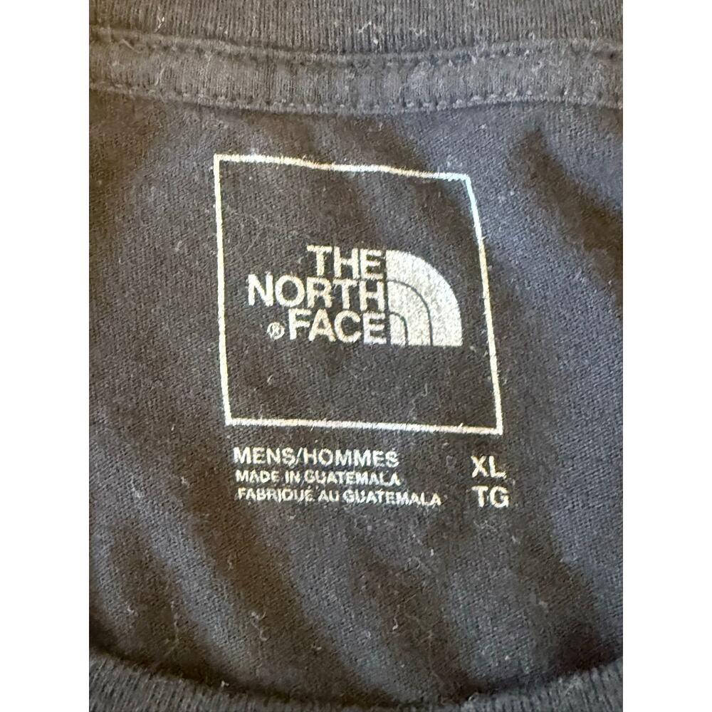 THE NORTH FACE Black Logo Long Sleeve Tee T-Shirt Top Men XL Camping - Picture 3 of 3